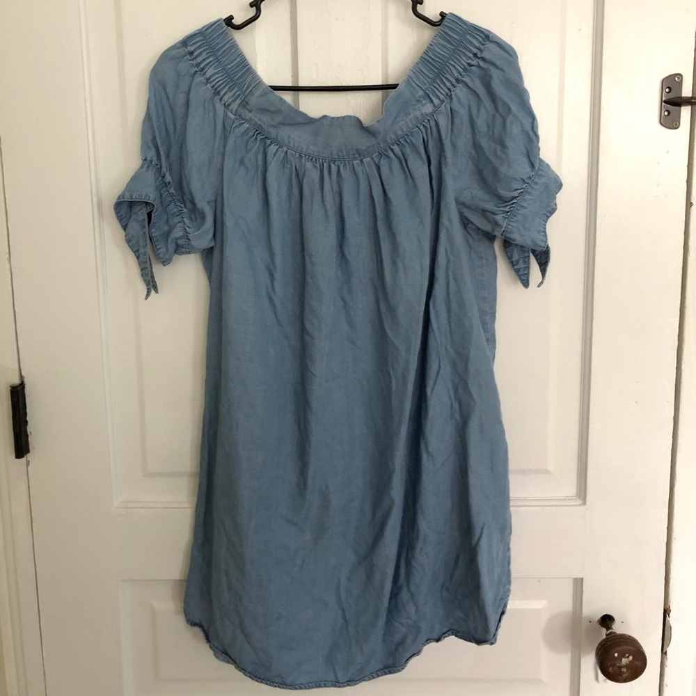 Denim Off Shoulder Dress